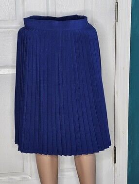 American Apparel Royal Blue Pleated Skirt NWOT